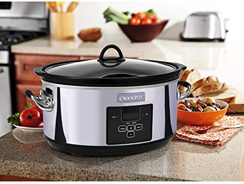 7 Quart Programmable Slow Cooker – Polished Platinum - Curated Catalog A4