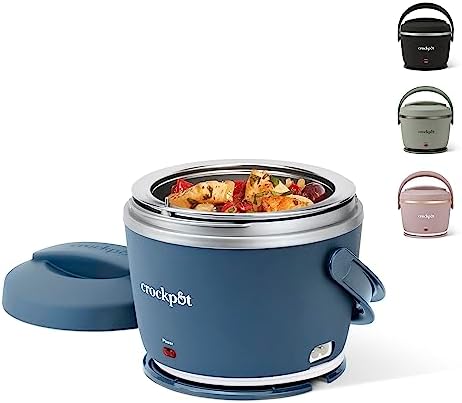 Electric Lunch Box Food Warmer 20oz – Faded Blue - Curated Catalog C8