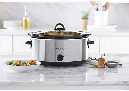 7 Quart Oval Manual Slow Cooker – Stainless Steel - Curated Catalog R0