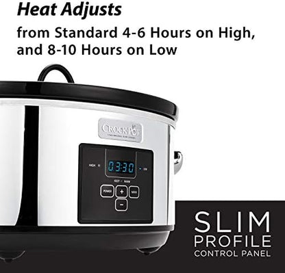 7 Quart Programmable Slow Cooker – Polished Platinum - Curated Catalog A4