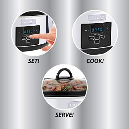 7 Quart Programmable Slow Cooker – Polished Platinum - Curated Catalog A4