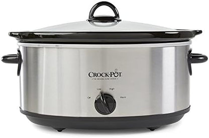7 Quart Oval Manual Slow Cooker – Stainless Steel - Curated Catalog R0