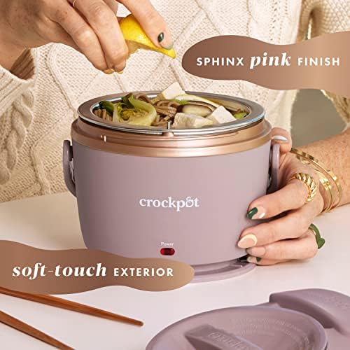 Electric Lunch Box Food Warmer 20oz – Blush Pink - Curated Catalog Y7
