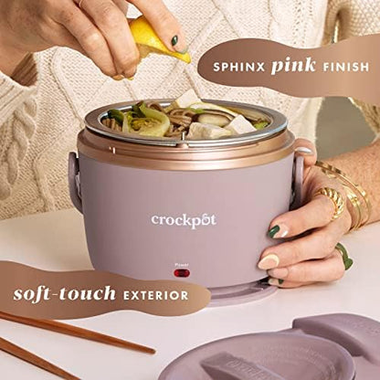 Electric Lunch Box Food Warmer 20oz – Blush Pink - Curated Catalog Y7