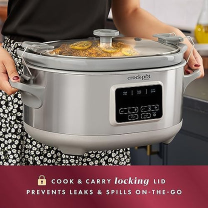 7 Quart Programmable Cook & Carry Slow Cooker - Curated Catalog U1