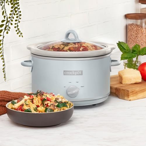 4.5 Quart Manual Slow Cooker – Macaroon Blue - Curated Catalog M1