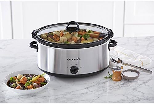 7 Quart Oval Manual Slow Cooker – Stainless Steel - Curated Catalog R0