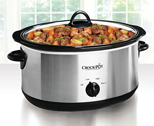 7 Quart Oval Manual Slow Cooker – Stainless Steel - Curated Catalog R0