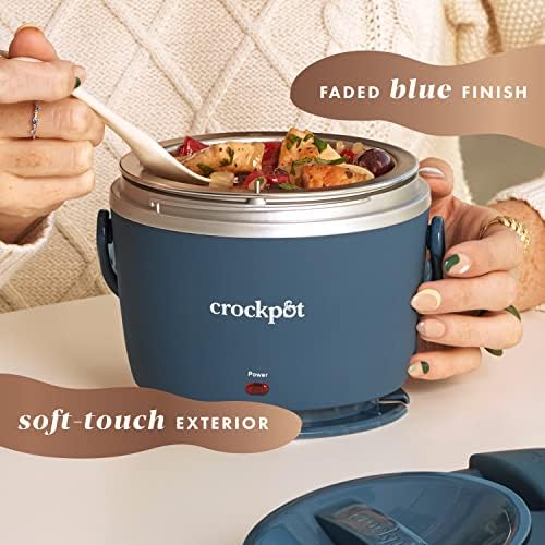 Electric Lunch Box Food Warmer 20oz – Faded Blue - Curated Catalog C8
