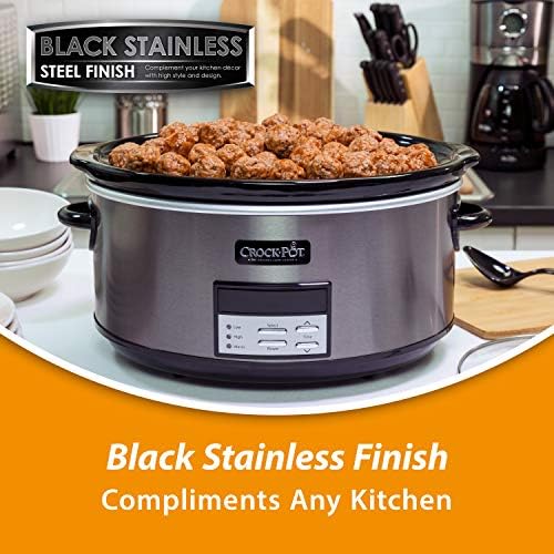 8 Quart Programmable Slow Cooker with Auto Warm - Curated Catalog W1