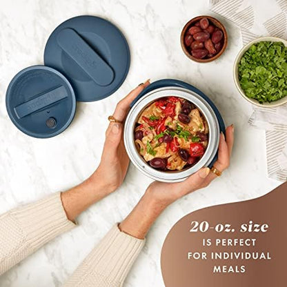 Electric Lunch Box Food Warmer 20oz – Faded Blue - Curated Catalog C8