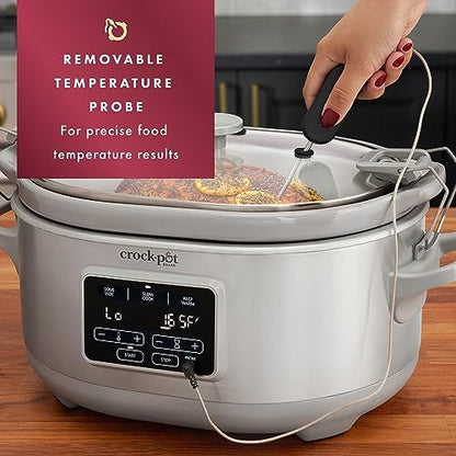 7 Quart Programmable Cook & Carry Slow Cooker - Curated Catalog U1
