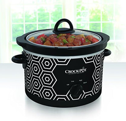 4.5 Quart Portable Slow Cooker – Black & White - Curated Catalog G4