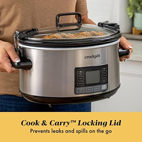 7 Quart Portable Programmable Slow Cooker with Timer - Curated Catalog P7