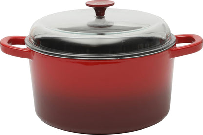 3 Quart Enameled Cast Iron Dutch Oven – Aqua - Curated Catalog M3