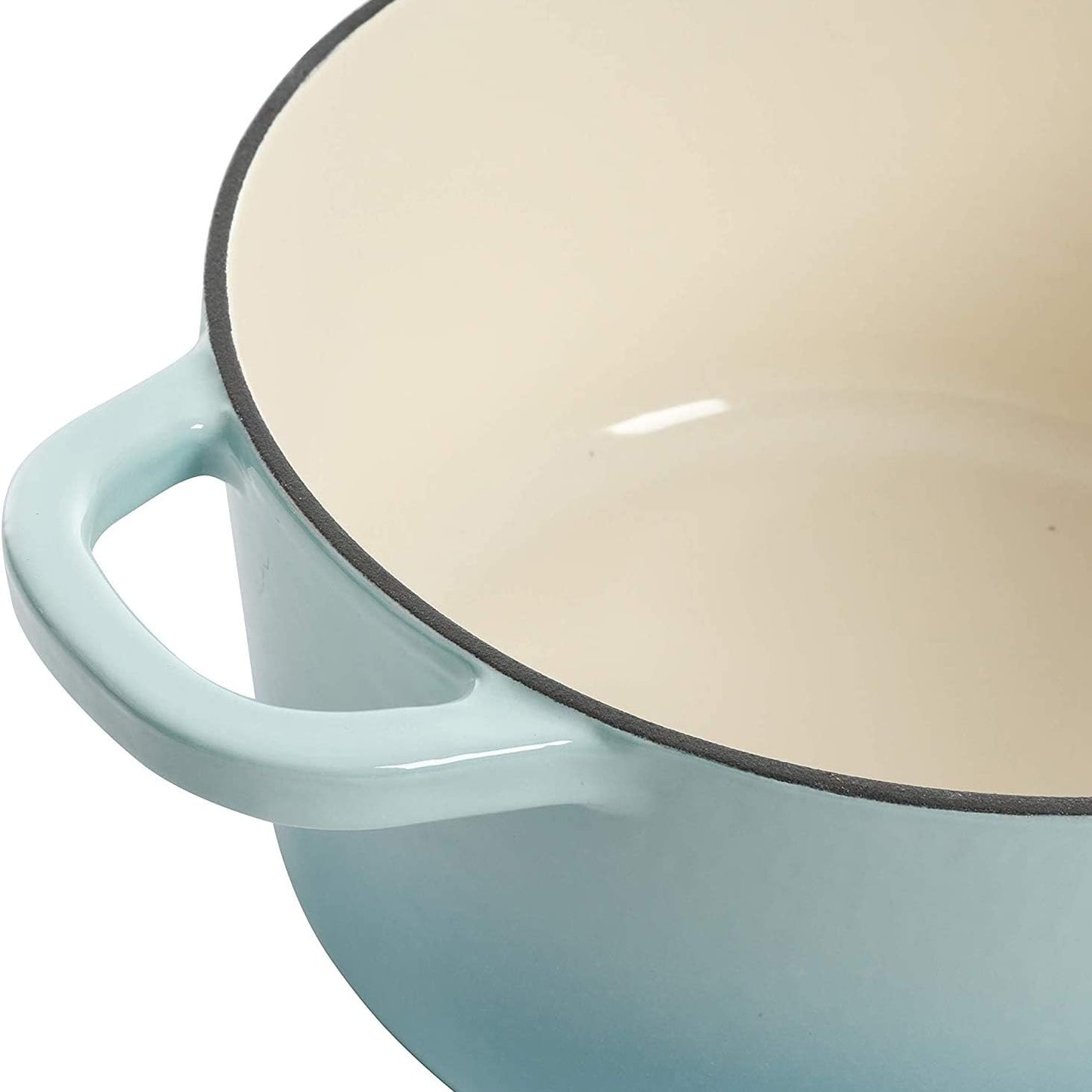 3 Quart Enameled Cast Iron Dutch Oven – Aqua - Curated Catalog M3